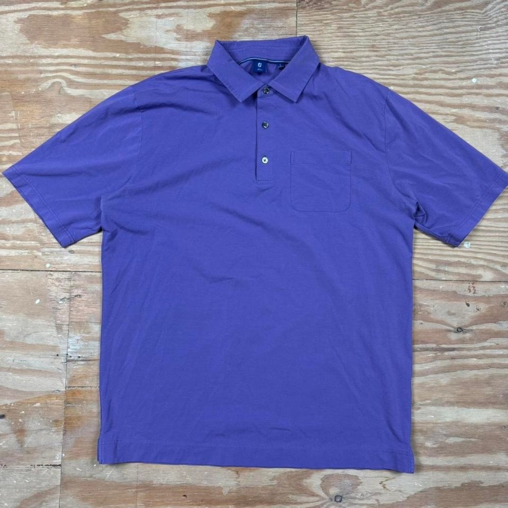 purple footjoy golf polo shirt‎